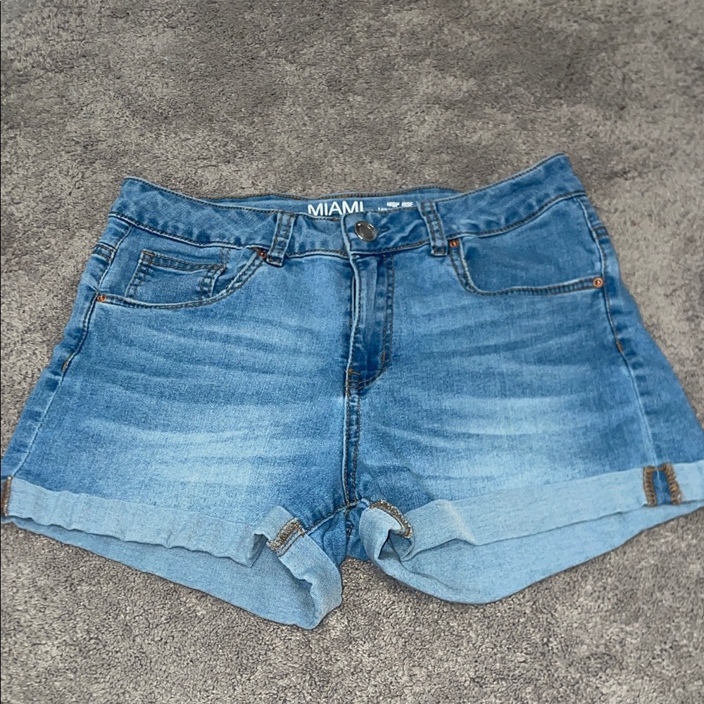 Miami Light Blue Jean Shorts for Women
